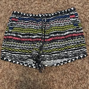 Tribal print shorts
